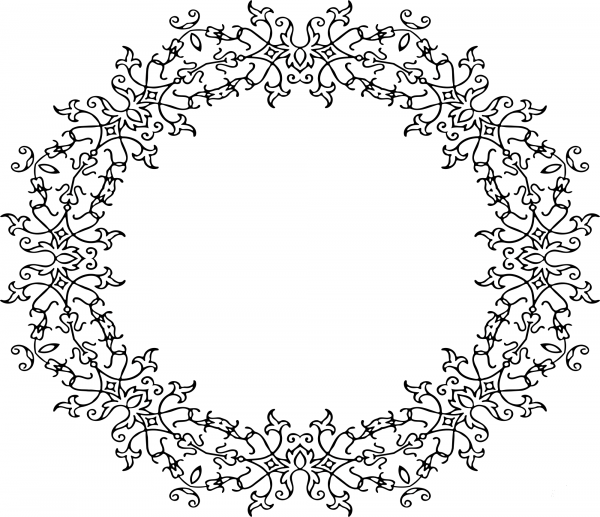 Vintage Frame coloring page image