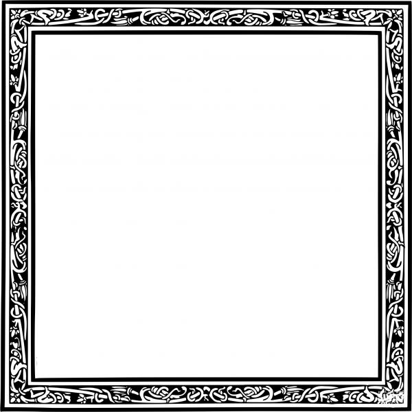Vintage Frame coloring page image
