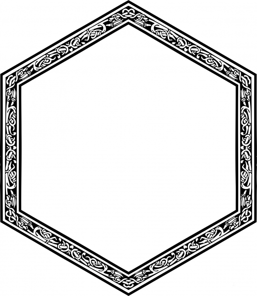 Vintage Frame coloring page image