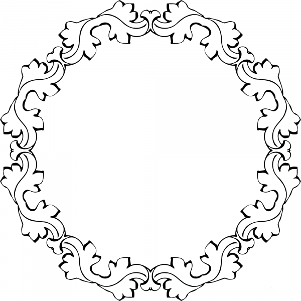 Vintage Frame coloring page image