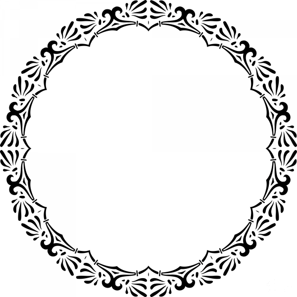 Vintage Frame coloring page image