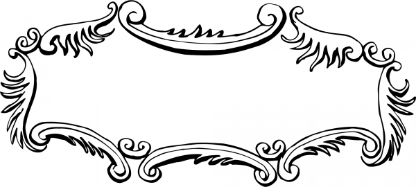 Vintage Frame coloring page image