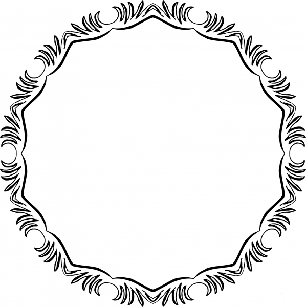 Vintage Frame coloring page image