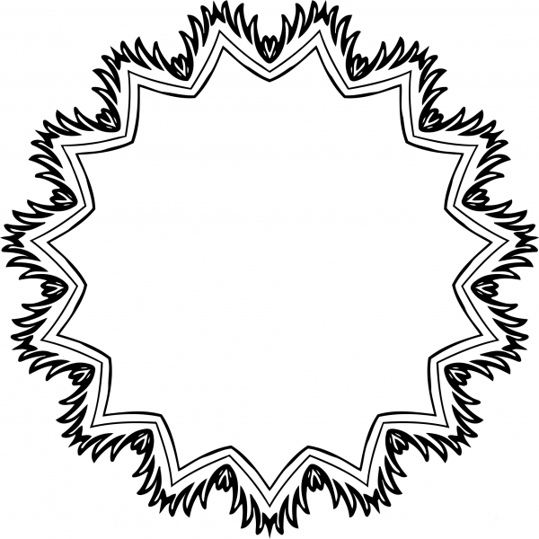 Vintage Frame coloring page image