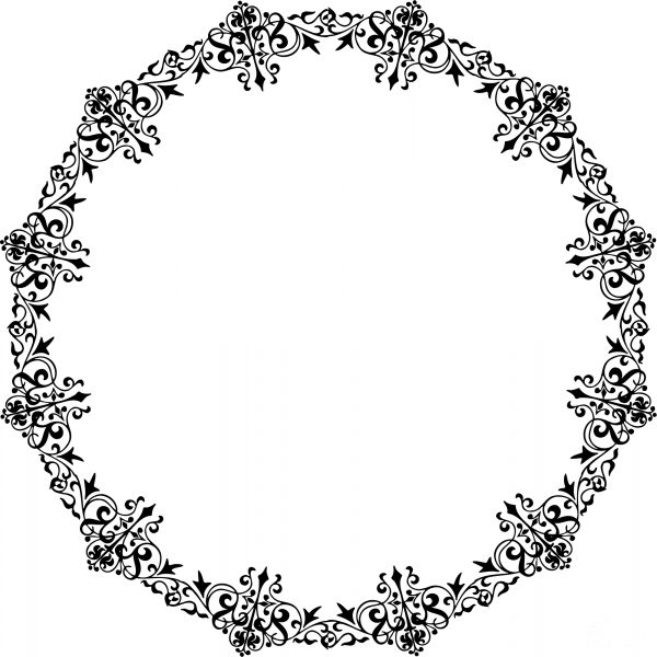 Vintage Frame coloring page image
