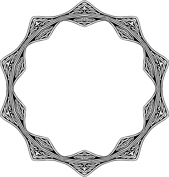 Vintage Frame coloring page image