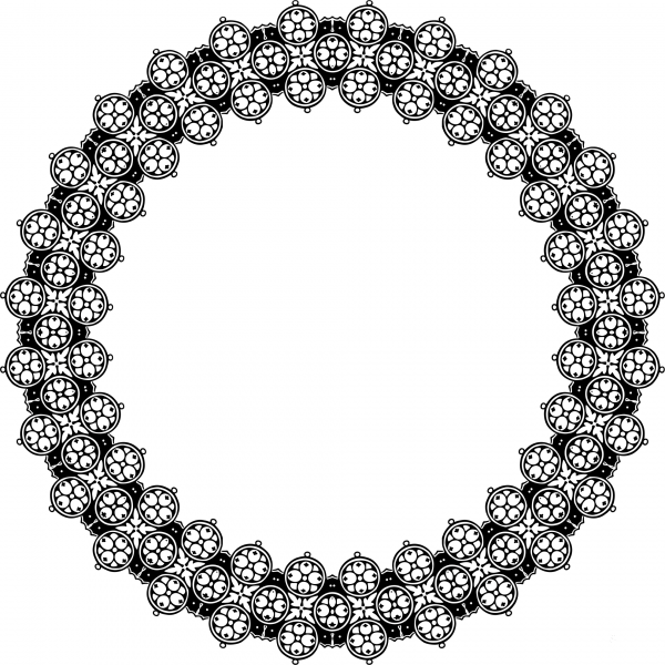 Vintage Frame coloring page image