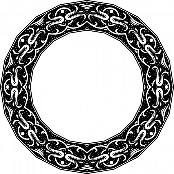 Vintage Frame coloring page image