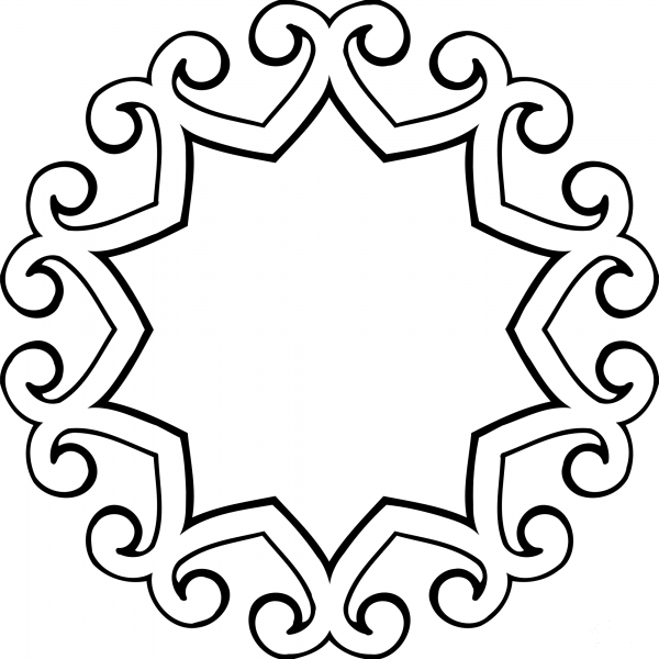 Vintage Frame coloring page image