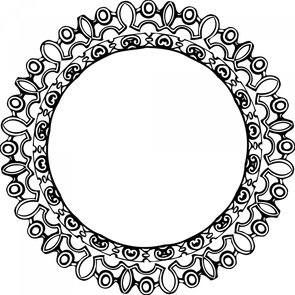 Vintage Frame coloring page image