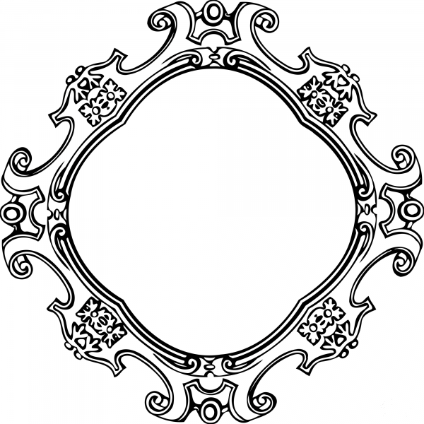 Vintage Frame coloring page image