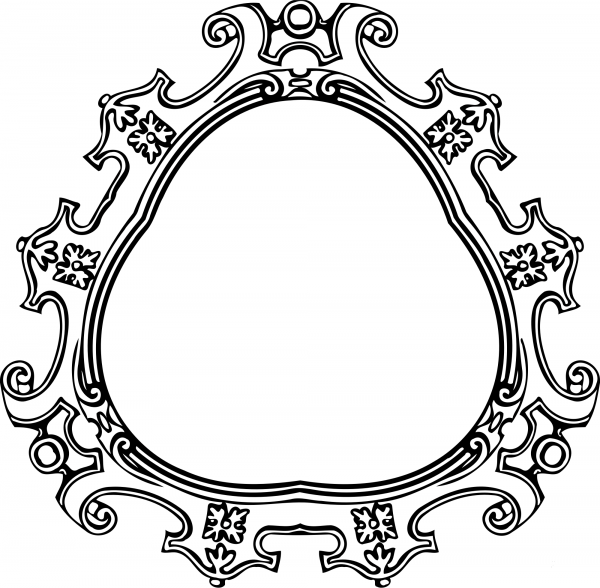 Vintage Frame coloring page image