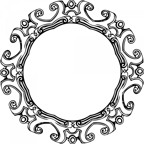 Vintage Frame coloring page image