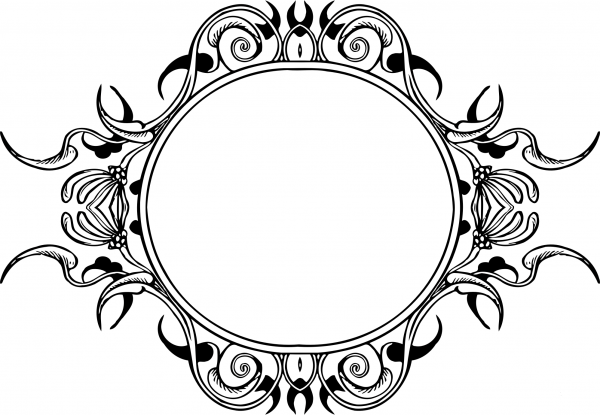 Vintage Frame coloring page image