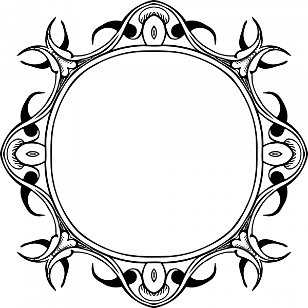 Vintage Frame coloring page image