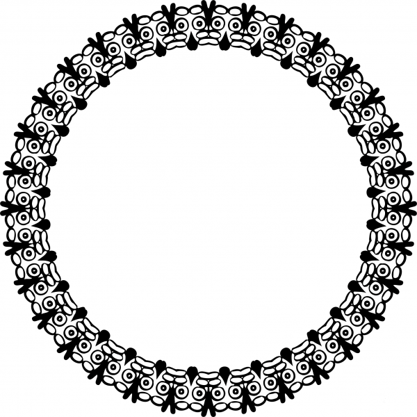 Vintage Frame coloring page image