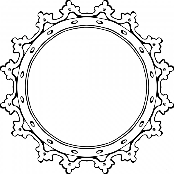 Vintage Frame coloring page image
