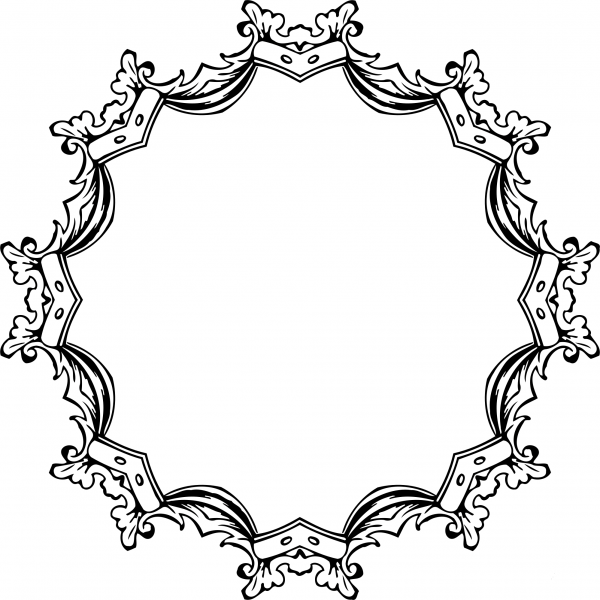 Vintage Frame coloring page image