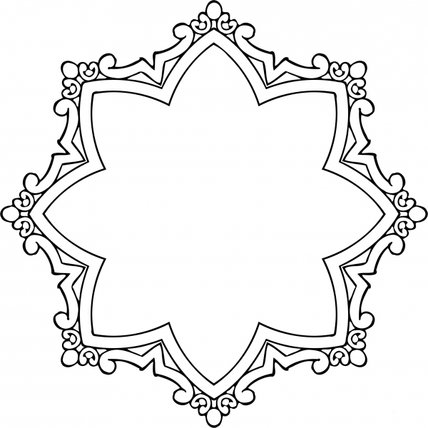 Vintage Frame coloring page image