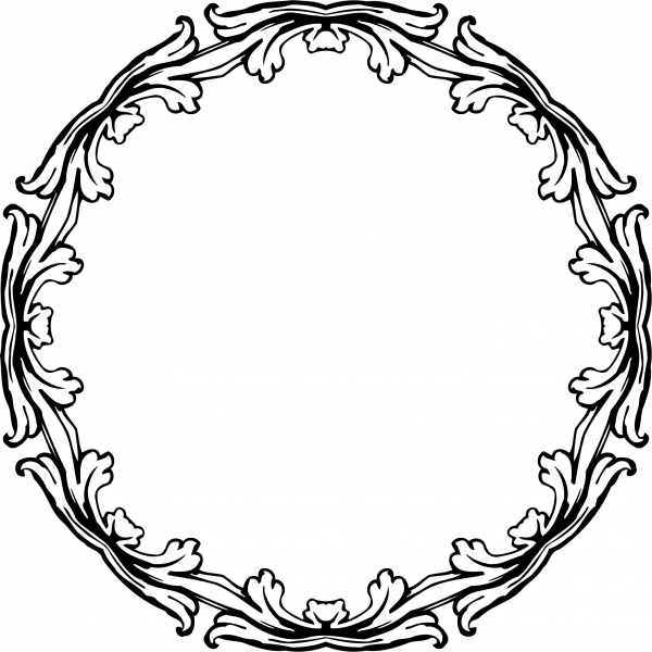 Vintage Frame coloring page image