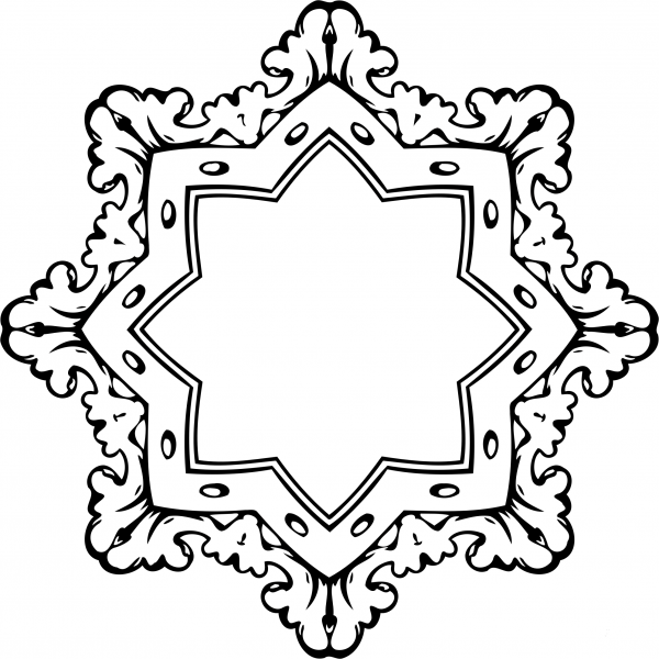 Vintage Frame coloring page image