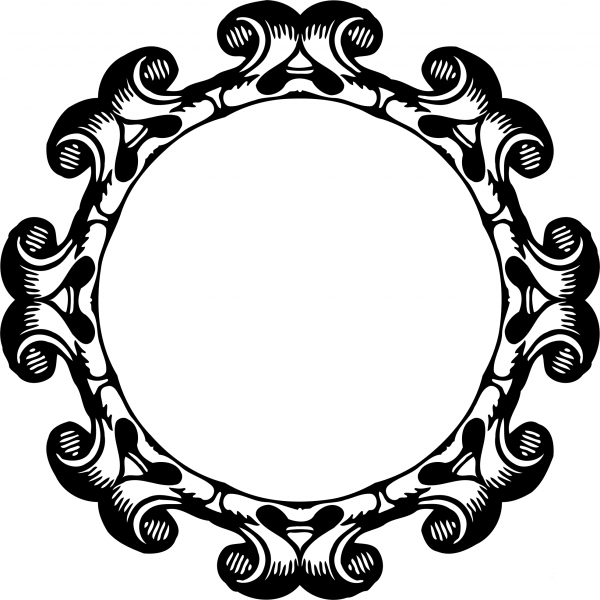 Vintage Frame coloring page image