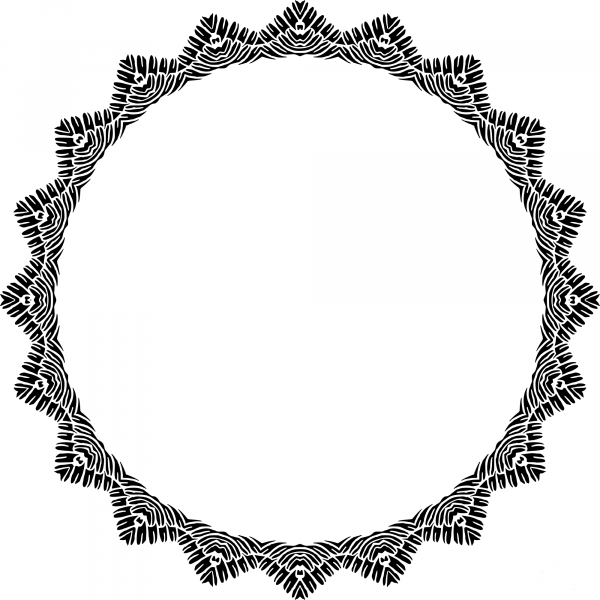 Vintage Frame coloring page image