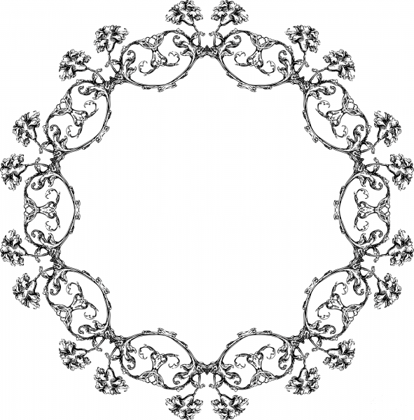 Vintage Frame coloring page image