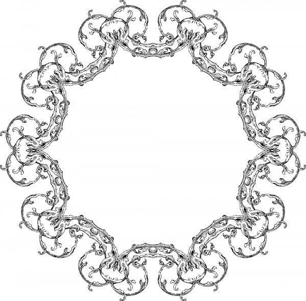 Vintage Frame coloring page image