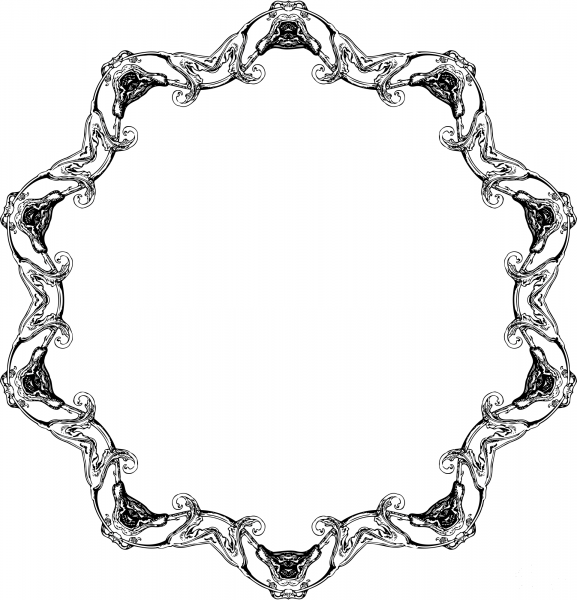 Vintage Frame coloring page image