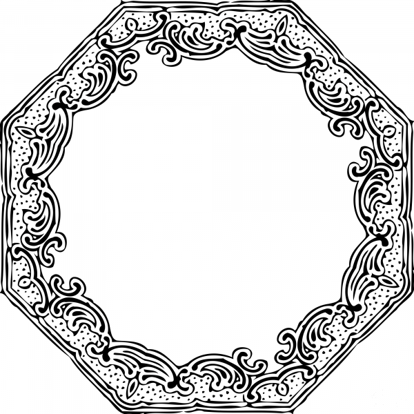 Vintage Frame coloring page image