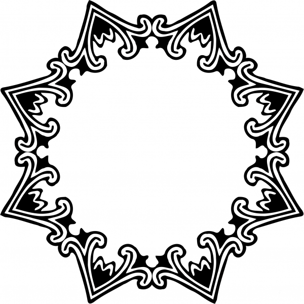 Vintage Frame coloring page image