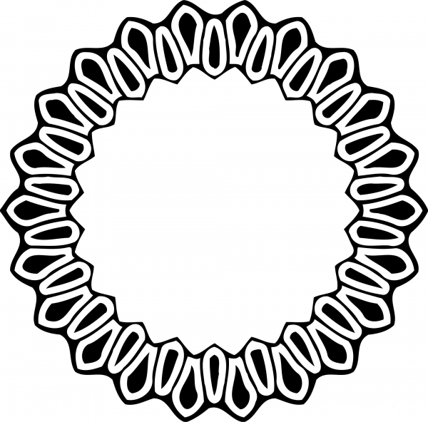 Vintage Frame coloring page image