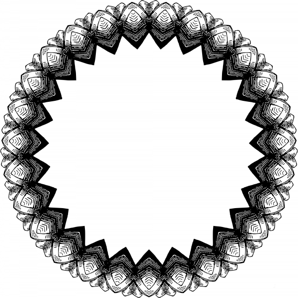 Vintage Frame coloring page image