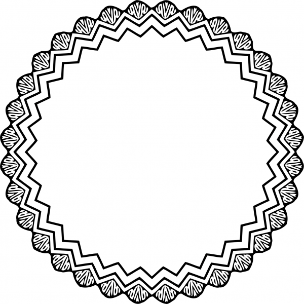 Vintage Frame coloring page image