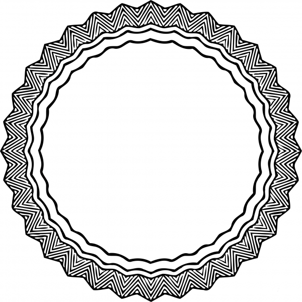 Vintage Frame coloring page image