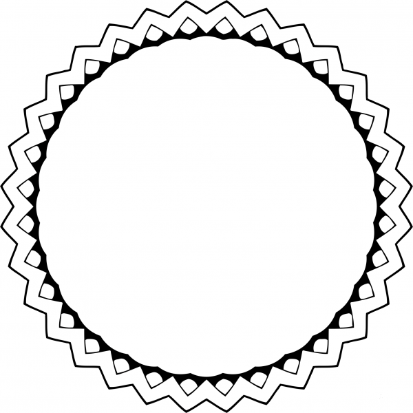 Vintage Frame coloring page image