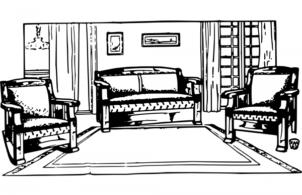 Vintage Furniture coloring page image