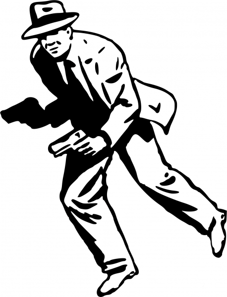 Vintage Gangster coloring page image