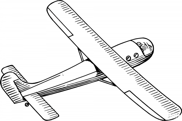 Vintage Glider coloring page image
