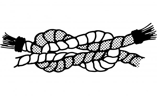 Vintage Granny Knot coloring page image