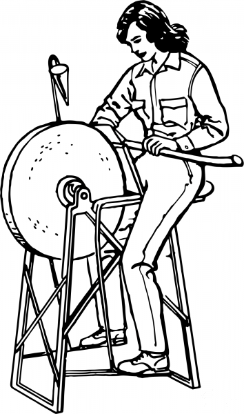 Vintage Grindstone coloring page image