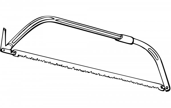 Vintage Hacksaw coloring page image