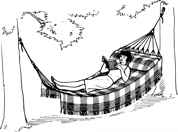 Vintage Hammock coloring page image