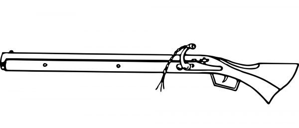 Vintage Harquebus coloring page image