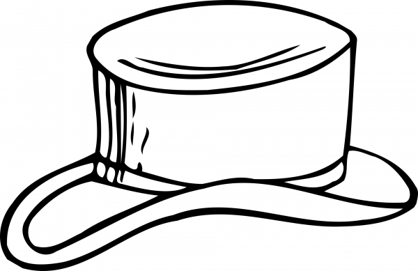 Vintage Hat coloring page image