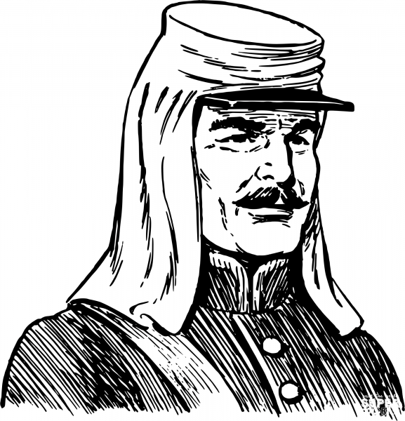 Vintage Havelock coloring page image