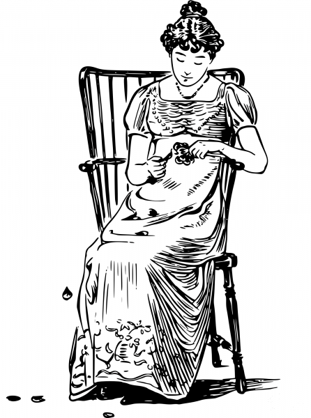 Vintage He Loves Me He Loves Me Not coloring page image