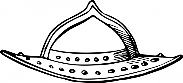 Vintage Helmet coloring page image