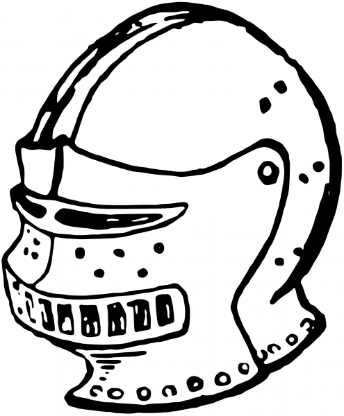Vintage Helmet coloring page image